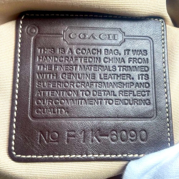 Coach Signature series tapestry and leather handbag PRICE..IS..VERY…FIRM! - Picture 6 of 16